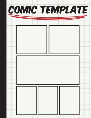 Download Comic Template: Large Print (8.5x11) Stagged 7 Panal - Drawing or Sketch Your Own Comic Journal Notebook - Vol.6: Comic Template - MS Comic file in PDF