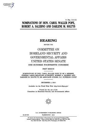 Read Nominations of Hon. Carol Waller Pope, Robert A. Salerno and Darlene M. Soltys - U.S. Congress file in PDF