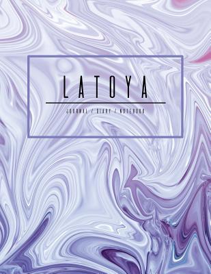Download Latoya Journal Diary Notebook: Electric Violet Purple Personalized Gift with Name, Large 8.5 X 11 Minimalist Marble Cover -  file in ePub