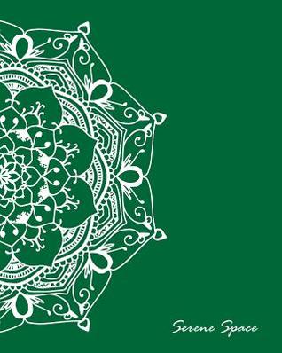 Read Online Serene Space: Green Dot Grid Notebook Mandala Art Large, 150 Dotted Pages, Softcover -  | PDF